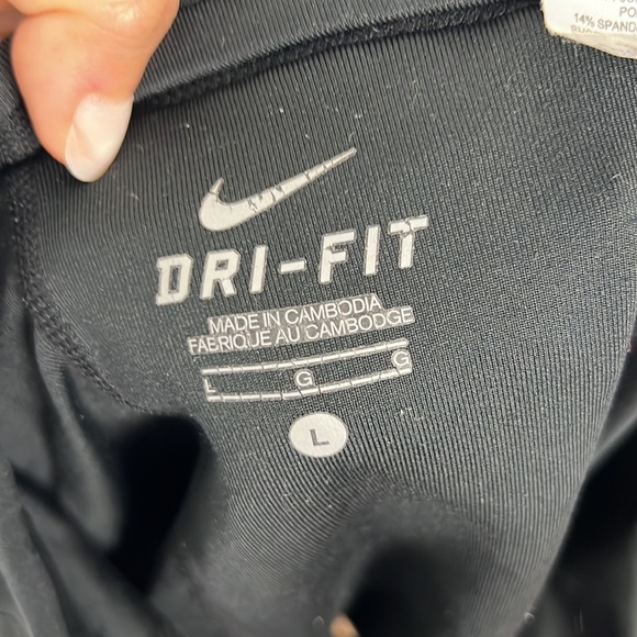 Nike Dri Fit Skort Skirt Shorts Black Tennis Golf Hiking Athletic Casual Large - Picture 6 of 7